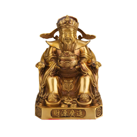 Cai Shen Statue Brass God Of Fortune